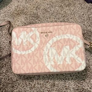 Michael Kors Blush Pink Logo Crossbody Bag